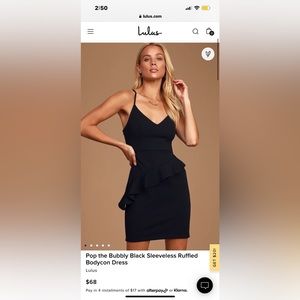Lulu’s Black Dress NWT